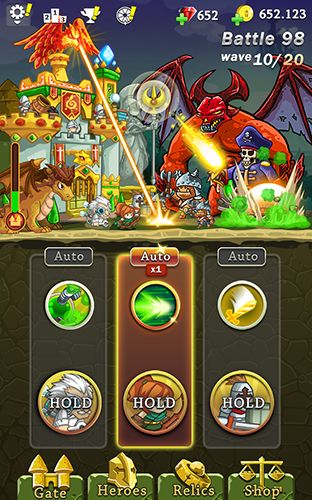Gameplay screenshots of the Frontier defense for iPad, iPhone or iPod.