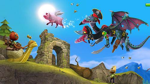 Gameplay screenshots of the Hungry dragon for iPad, iPhone or iPod.