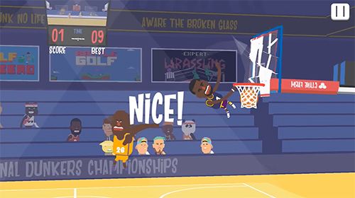 Gameplay screenshots of the Dunkers 2 for iPad, iPhone or iPod.