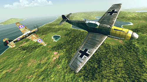 Gameplay screenshots of the Warplanes: WW2 dogfight for iPad, iPhone or iPod.