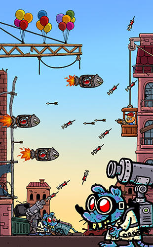 Gameplay screenshots of the Invader Z: The rise of zombies for iPad, iPhone or iPod.