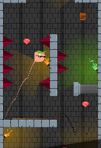 Gameplay screenshots of the Ninja hop for iPad, iPhone or iPod.
