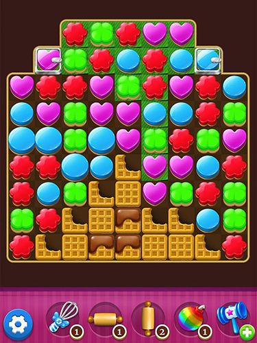 Gameplay screenshots of the Cookie crunch classic for iPad, iPhone or iPod.