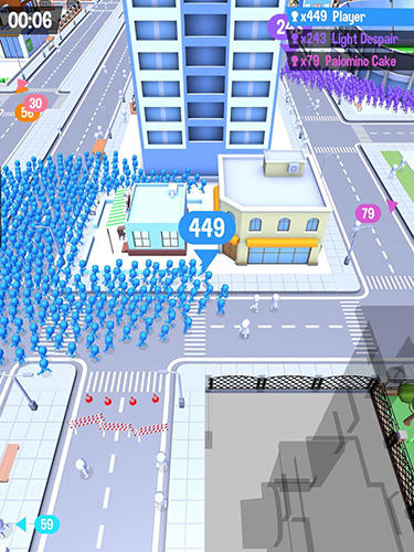 Gameplay screenshots of the Crowd city for iPad, iPhone or iPod.