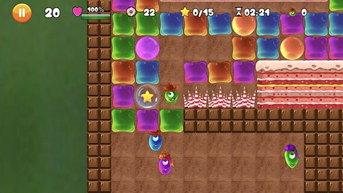 Gameplay screenshots of the Jelly mess for iPad, iPhone or iPod.