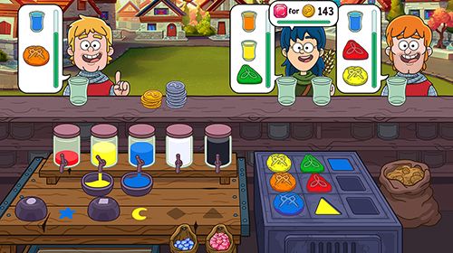 Gameplay screenshots of the Potion punch for iPad, iPhone or iPod.