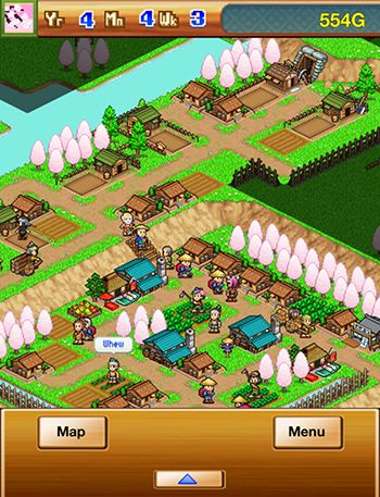 Gameplay screenshots of the Ninja village for iPad, iPhone or iPod.