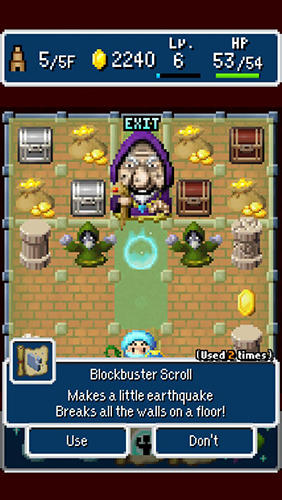 Gameplay screenshots of the Dandy dungeon for iPad, iPhone or iPod.