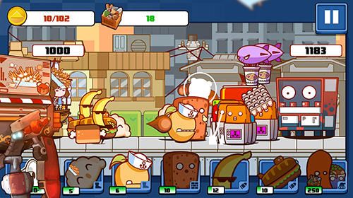Gameplay screenshots of the Pop karts food fighters for iPad, iPhone or iPod.