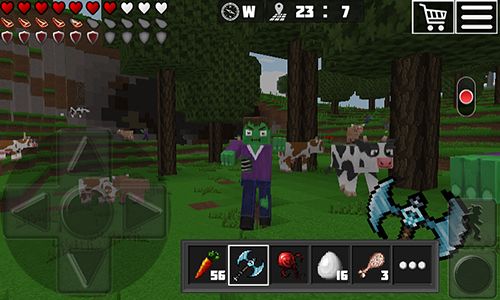 Gameplay screenshots of the World of cubes: Survival craft for iPad, iPhone or iPod.