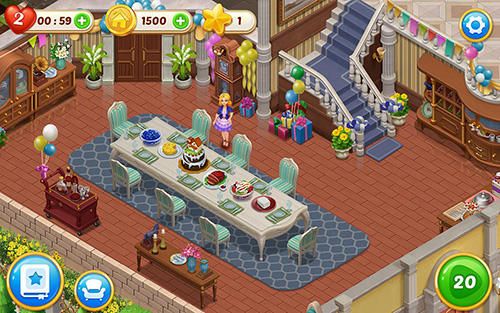 Gameplay screenshots of the Matchington mansion for iPad, iPhone or iPod.
