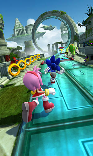 Gameplay screenshots of the Sonic forces: Speed battle for iPad, iPhone or iPod.