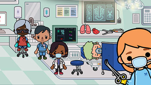 Gameplay screenshots of the Toca life: Hospital for iPad, iPhone or iPod.
