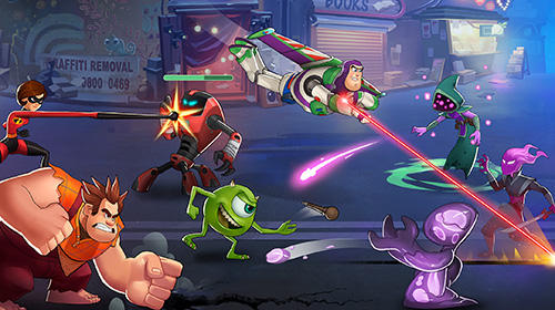 Gameplay screenshots of the Disney heroes: Battle mode for iPad, iPhone or iPod.