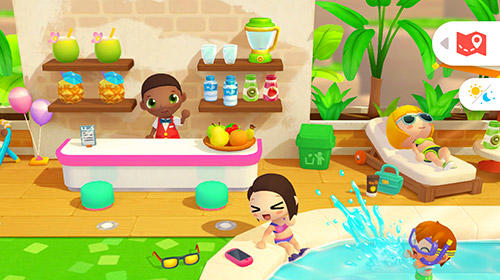 Gameplay screenshots of the Vacation hotel stories for iPad, iPhone or iPod.