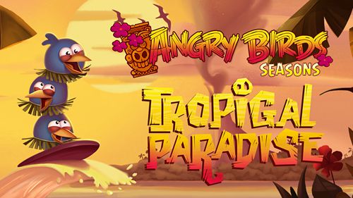 Game Angry birds seasons: Tropical paradise for iPhone free download.