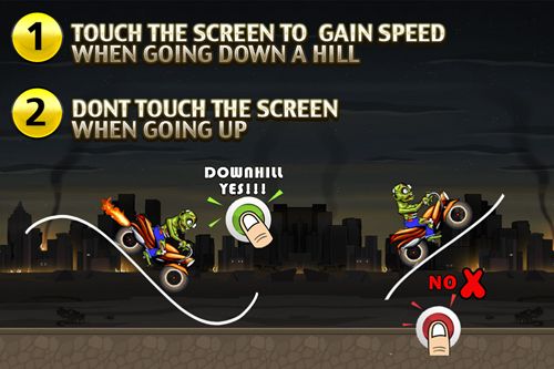 Free Angry zombies: Bike race - download for iPhone, iPad and iPod.