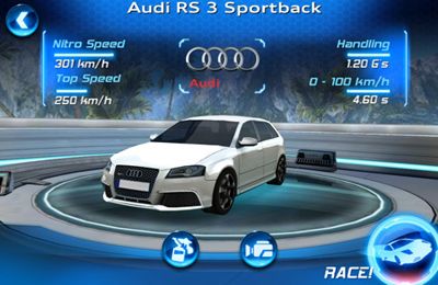 Free Asphalt Audi RS 3 - download for iPhone, iPad and iPod.