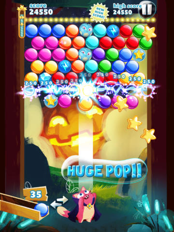 Free Bubble Mania: Halloween - download for iPhone, iPad and iPod.