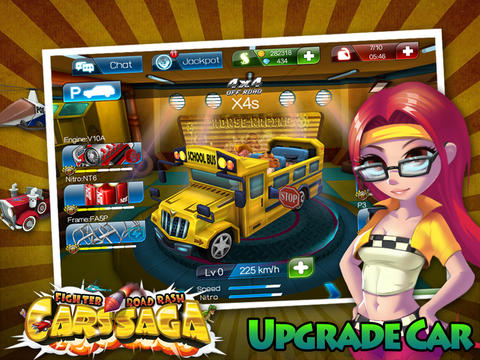 Free Cars Saga: Fighter Road Rash - download for iPhone, iPad and iPod.