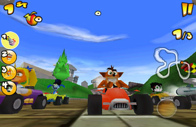 Free Crash Bandicoot Nitro Kart 2 - download for iPhone, iPad and iPod.