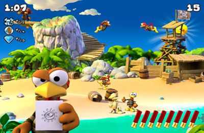 Free Crazy Chicken: Pirates - download for iPhone, iPad and iPod.