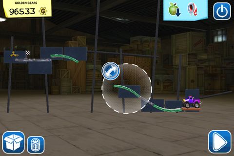 Free Crazy machines: Golden gears - download for iPhone, iPad and iPod.