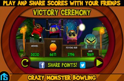 Free Crazy Monster Bowling - download for iPhone, iPad and iPod.