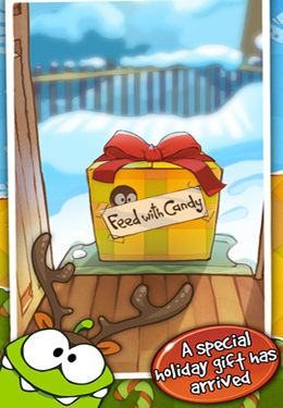 Free Cut the Rope Holiday Gift - download for iPhone, iPad and iPod.