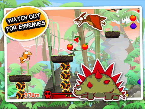 Free Dino rush - download for iPhone, iPad and iPod.