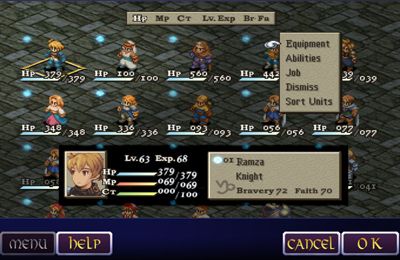 Free Final fantasy tactics: THE WAR OF THE LIONS - download for iPhone, iPad and iPod.