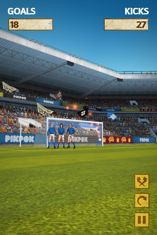 Free Flick kick football - download for iPhone, iPad and iPod.
