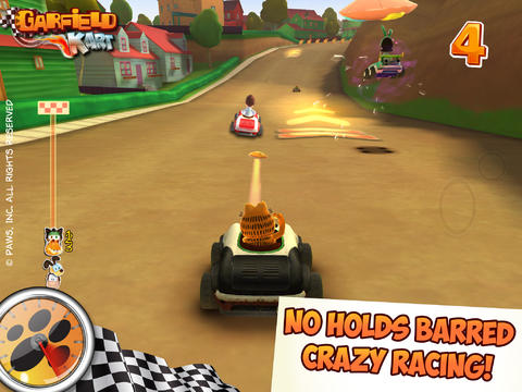 Free Garfield Kart - download for iPhone, iPad and iPod.