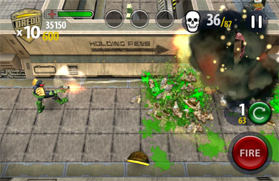 Free Judge Dredd vs. Zombies - download for iPhone, iPad and iPod.