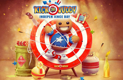 Game Kick the Buddy Independence Day for iPhone free download.