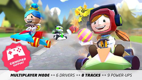 Free King of karts: 3D racing fun - download for iPhone, iPad and iPod.