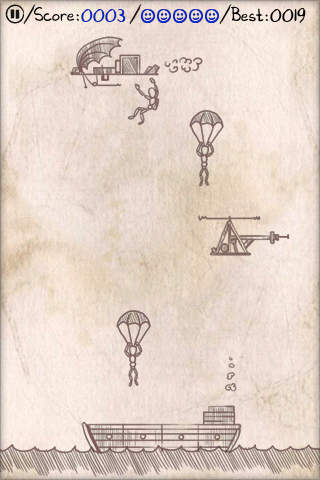 Free Parachute Panic - download for iPhone, iPad and iPod.