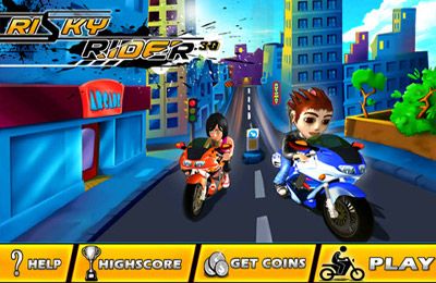 Free Risky Rider 3D (Motor Bike Racing Game / Games) - download for iPhone, iPad and iPod.