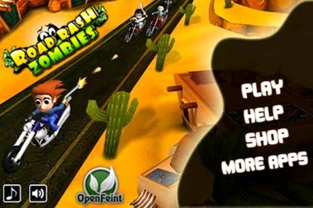 Game Road rash zombies for iPhone free download.