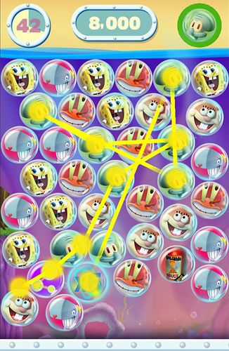 Free Sponge Bob: Bubble party - download for iPhone, iPad and iPod.