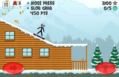 Free Stickman Snowboarder - download for iPhone, iPad and iPod.