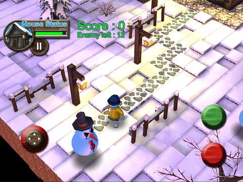 Free Super snow ball battle - download for iPhone, iPad and iPod.