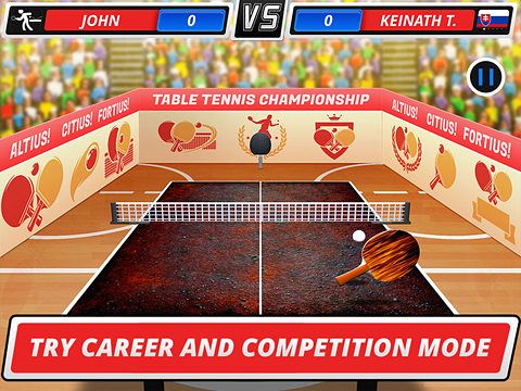 Free Table tennis 3D: Virtual championship - download for iPhone, iPad and iPod.