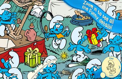 Free The Smurfs Hide & Seek with Brainy - download for iPhone, iPad and iPod.