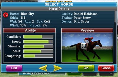 Free Virtual Horse Racing 3D - download for iPhone, iPad and iPod.
