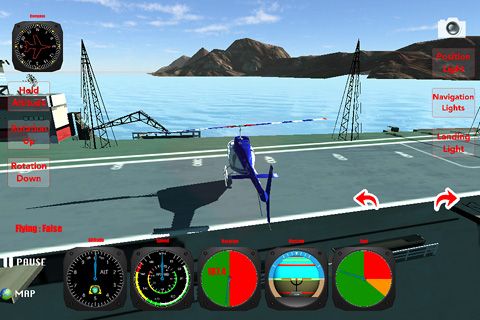 Free Helicopter: Flight simulator 3D - download for iPhone, iPad and iPod.
