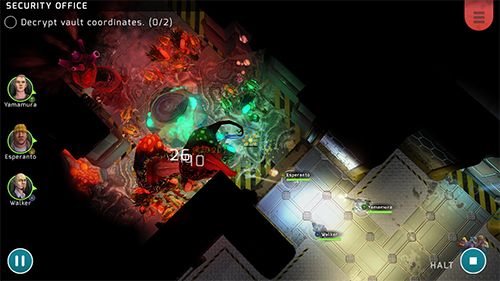 Gameplay screenshots of the Xenowerk tactics for iPad, iPhone or iPod.