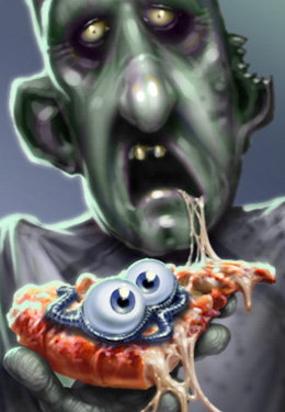 Free Zombie Pizza - download for iPhone, iPad and iPod.