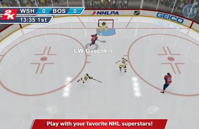 Gameplay screenshots of the 2K Sports NHL 2K11 for iPad, iPhone or iPod.