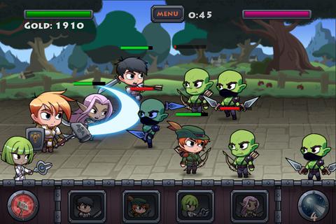 Gameplay screenshots of the 3 armies for iPad, iPhone or iPod.